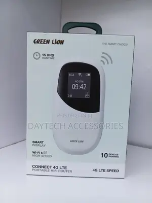 Green Lion 4G LTE Portable MiFi Router (White)
