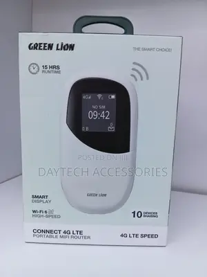 Green Lion 4G LTE Portable MiFi Router (White)