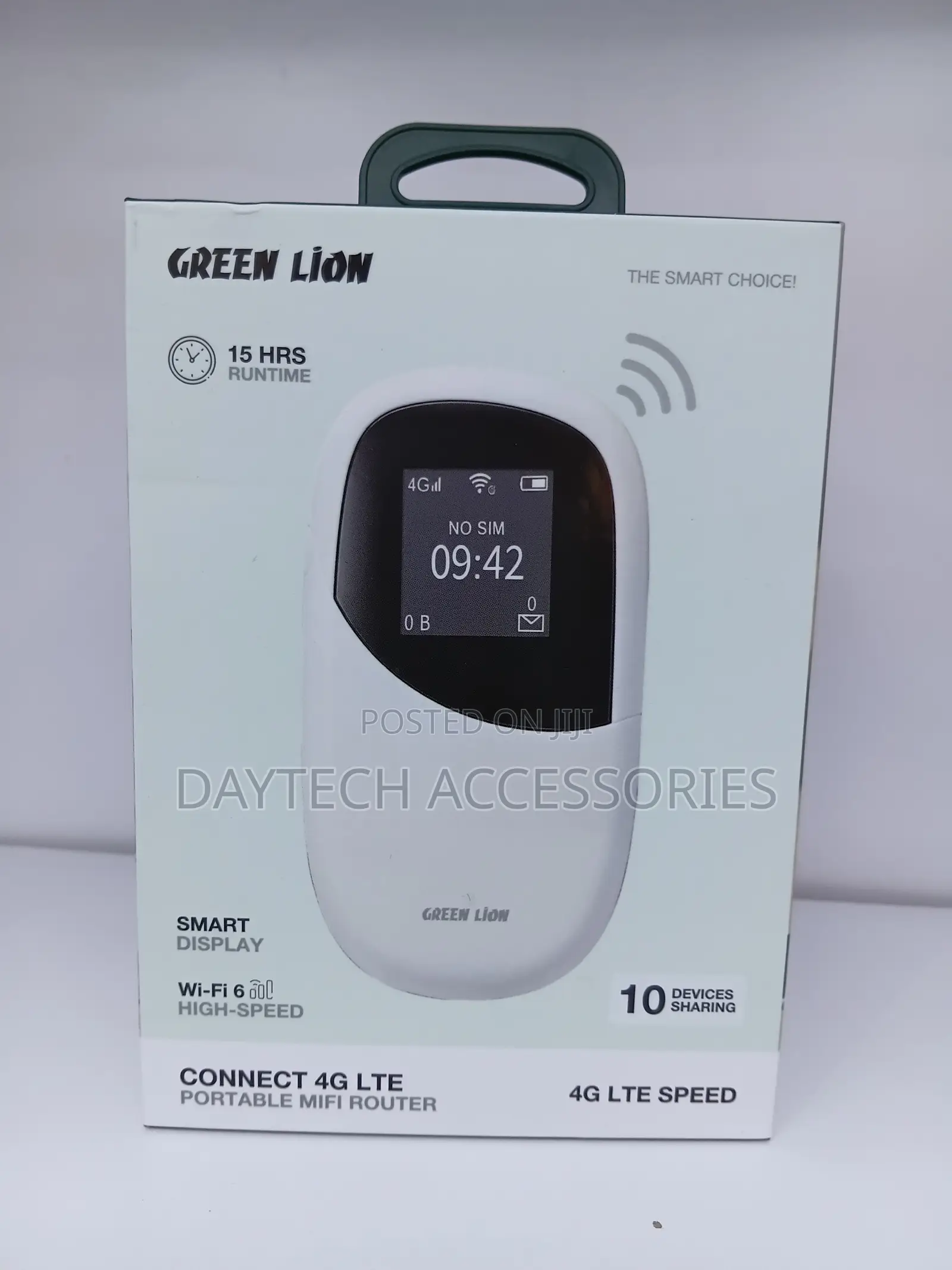 Green Lion 4G LTE Portable MiFi Router (White)