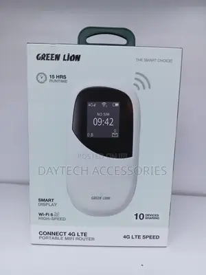 Green Lion 4G LTE Portable MiFi Router (White)