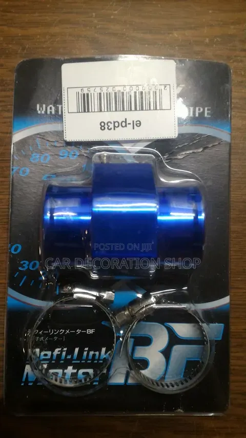 Water Temp Metal Joint Adapter With Two Hose Clamps