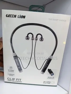 Green Lion Clip Fit OWS Neckband Open-Ear Wireless Audio Device