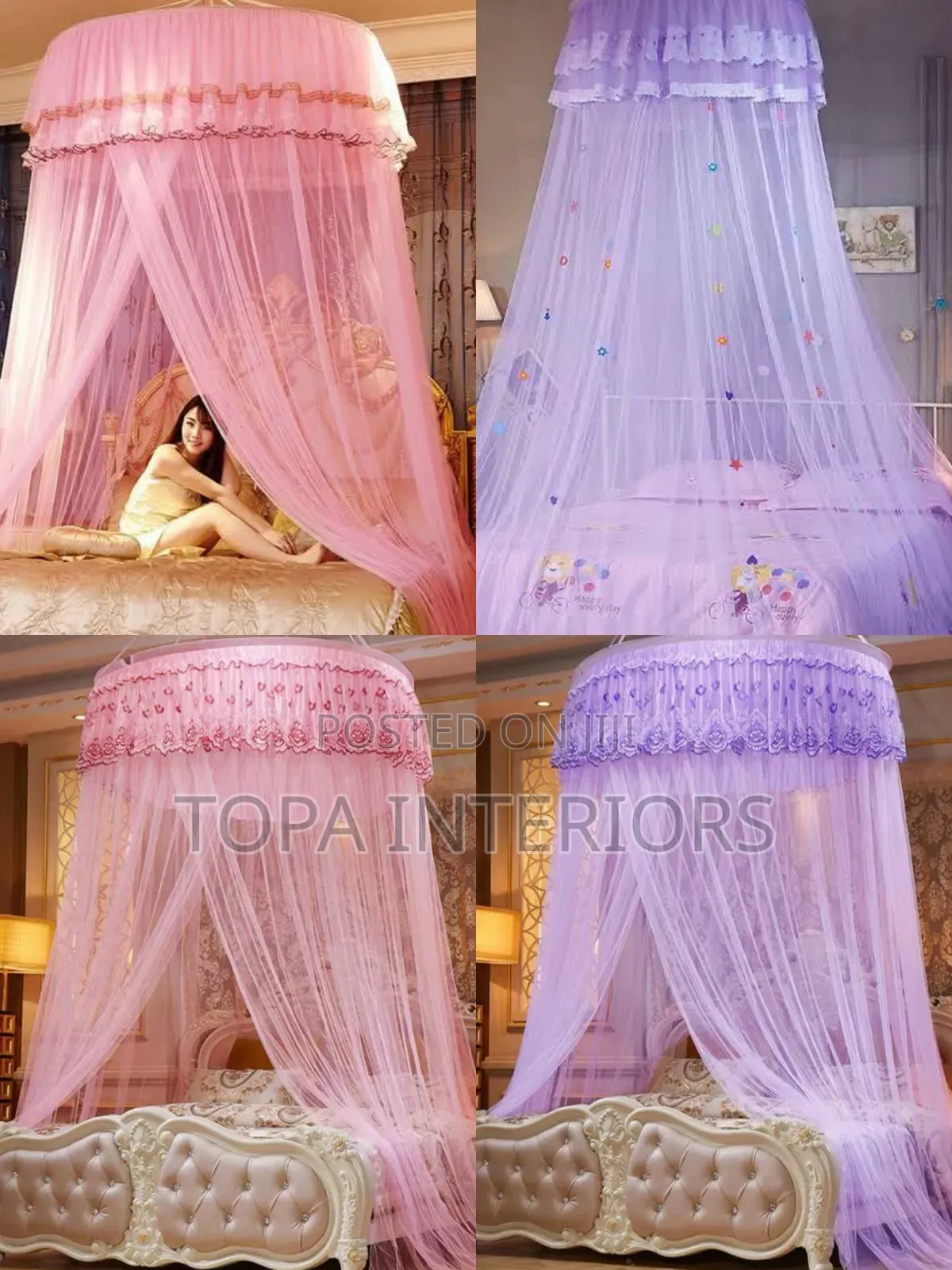 4x6 Quality Round Mosquito Net Canopy Mesh