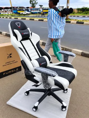 FURGLE Ergonomic Gaming Chair - Black & White