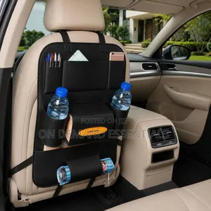 Car Seat Back Organizer - Pu Leather Can Storage Organizer