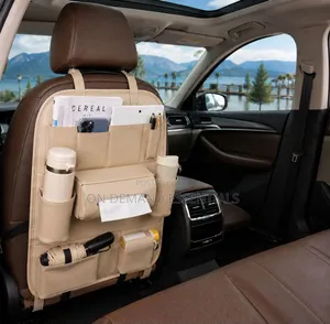 Car Seat Back Organizer - Pu Leather Can Storage Organizer