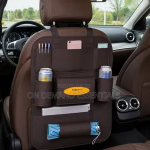 Car Seat Back Organizer - Pu Leather Can Storage Organizer