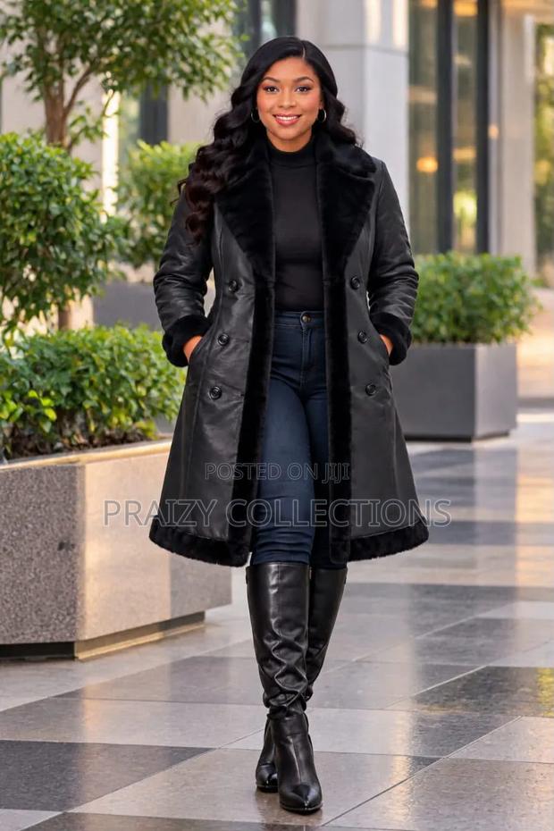 Quality Leather Trench Coat -
With Fur Lining - thumbnail 3