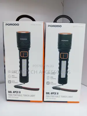 The Porodo Sol Apex II Mini Portable Torch Light.