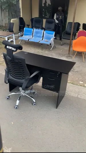 Spacious Desk and Chair