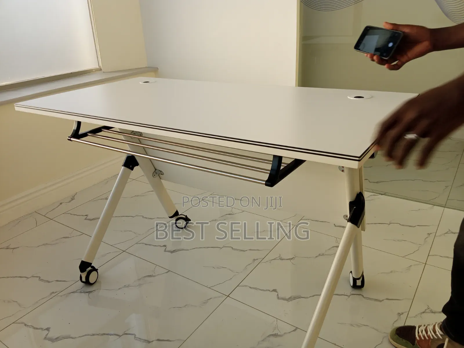 Modern White 1200mm Folderble Training Table