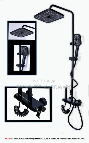 Piano Shower Mixer Black