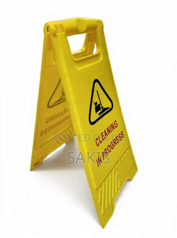 Cleaning in Progress Safety Warning Sign - Double Sided. Free Delivery - thumbnail 2