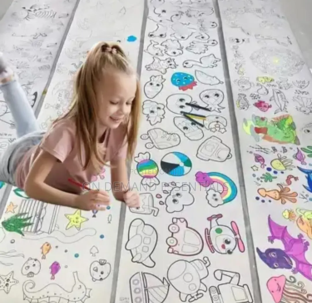 Children Colouring Roll - 3m Drawing Paper Roll - Diy Graffiti Scroll