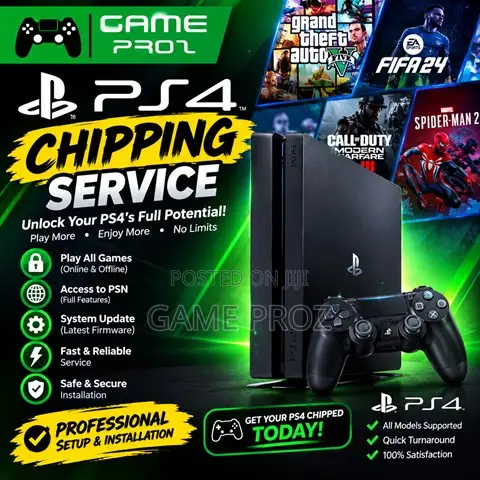 PS4 Console Chipping/Modification –Expert Setup & Installation Service