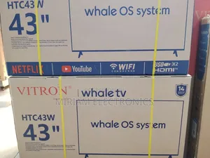 Vitron 43-Inch FHD Smart LED TV - Whale OS, HDR, Wi-Fi, Bluetooth,