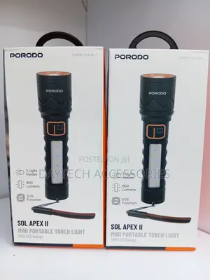Porodo Handheld Sol Apex II Mini Torch Light.