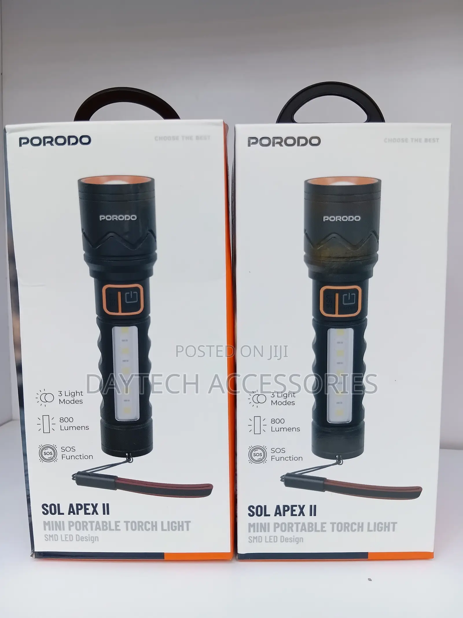 Porodo Handheld Sol Apex II Mini Torch Light.