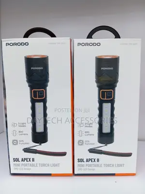 Porodo Handheld Sol Apex II Mini Torch Light.