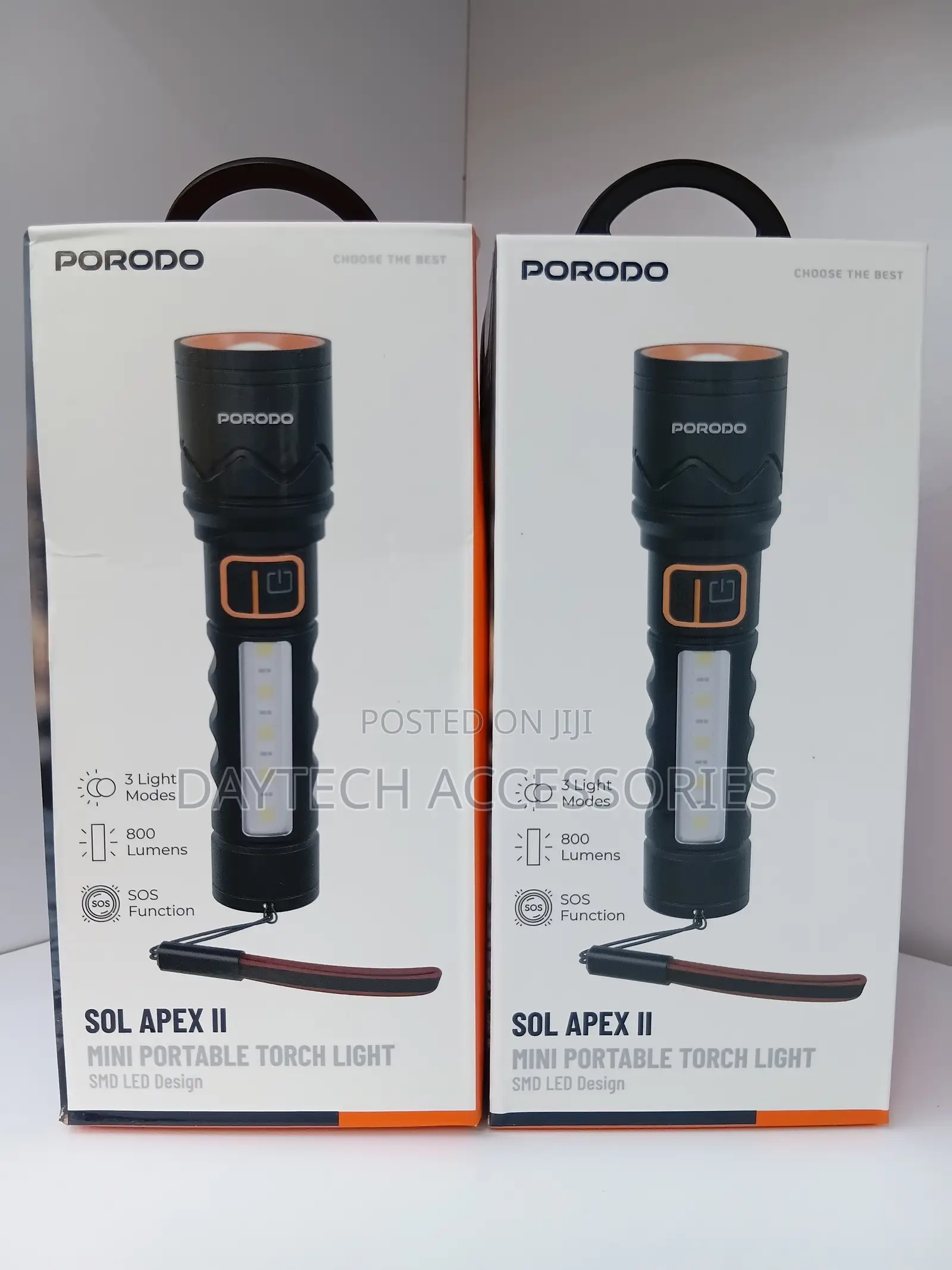 Porodo Handheld Sol Apex II Mini Torch Light.