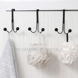 Over the Door Hooks - Double Hook Door Hanger - Towel Hook