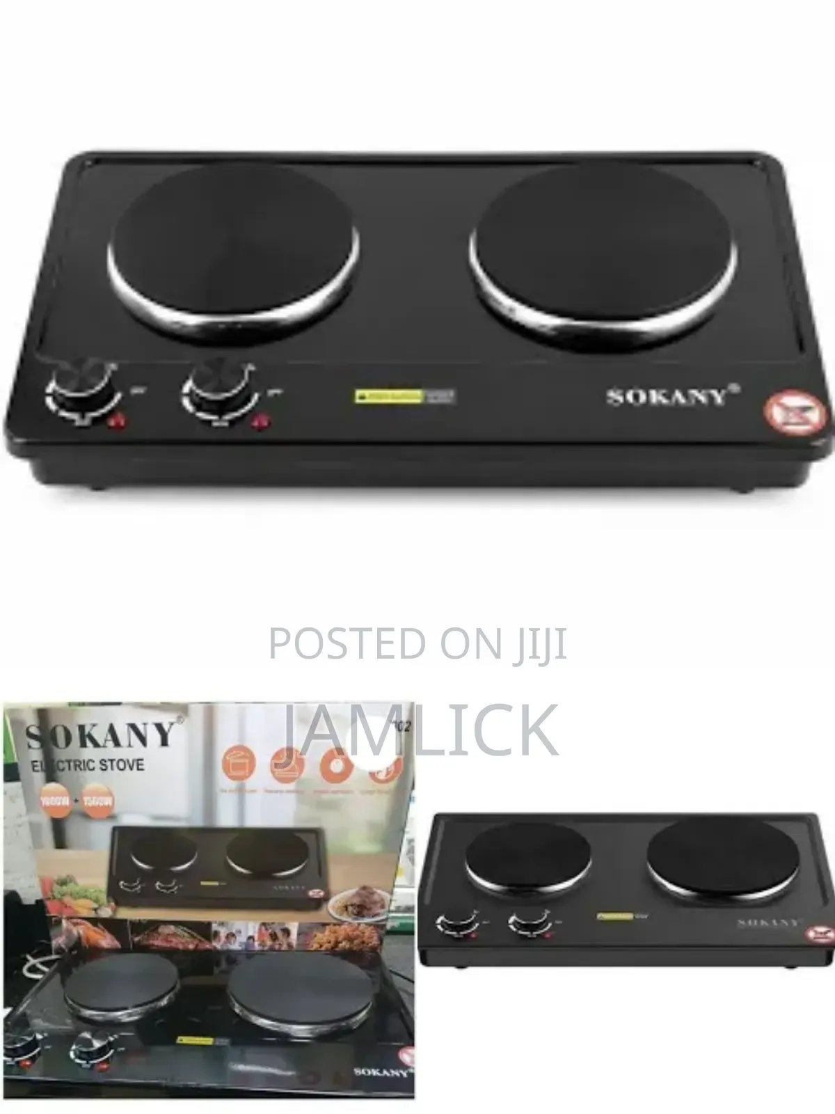 Sokany Double Electric Stove – Js