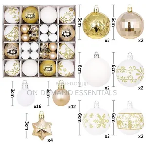 44pc Christmas Tree Baubles