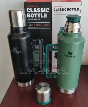 Classic Stanley Branded 1.9L Unbreakable Metallic Thermos Flask