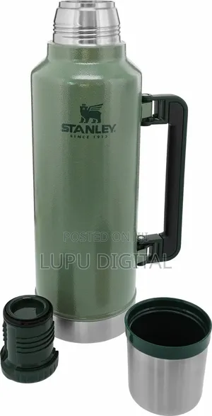 Classic Stanley Branded 1.9L Unbreakable Metallic Thermos Flask