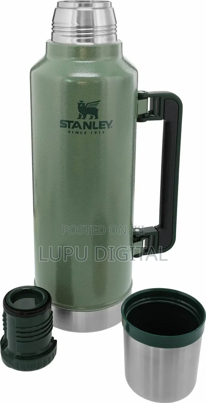 Classic Stanley Branded 1.9L Unbreakable Metallic Thermos Flask