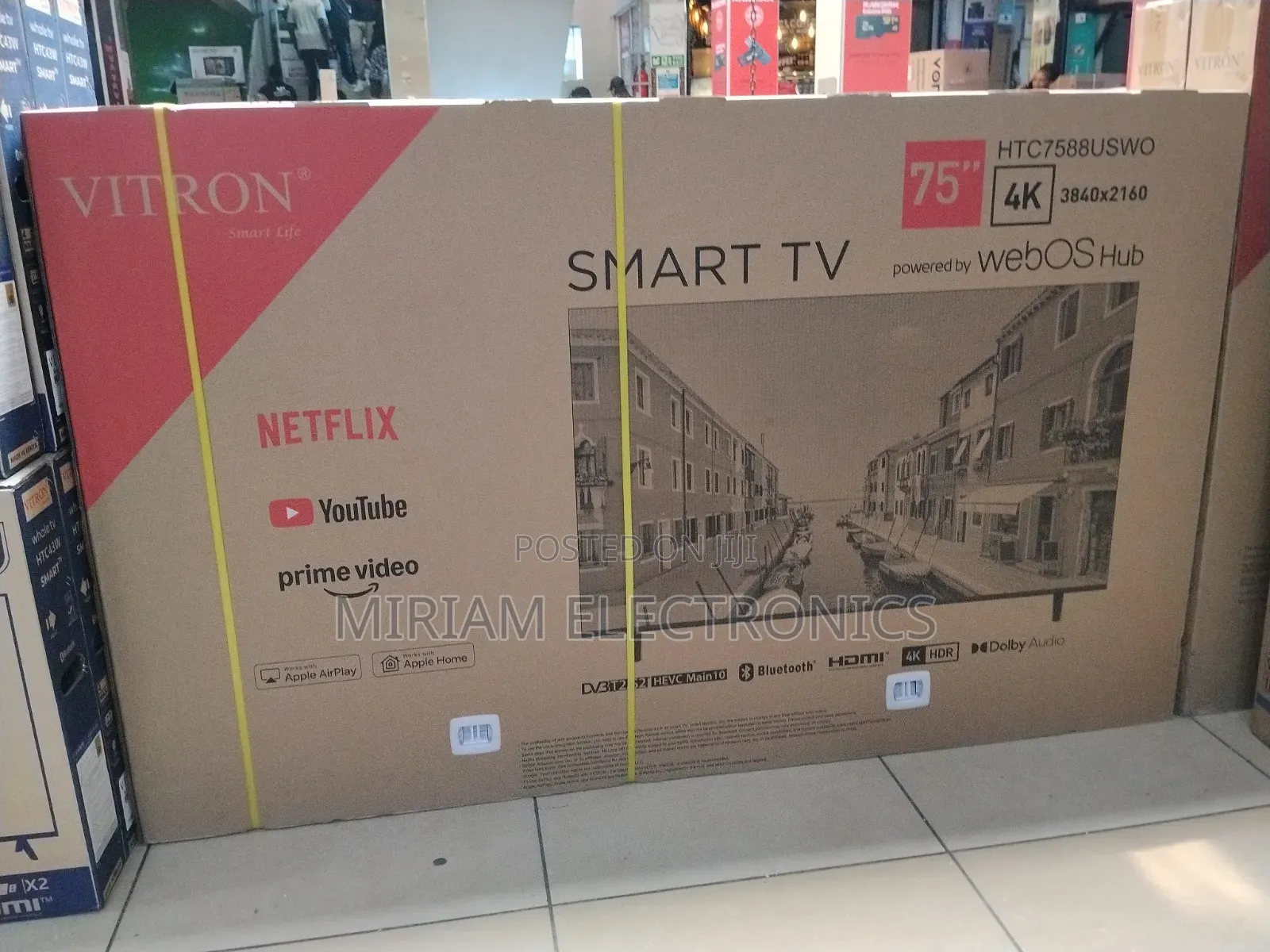 Vitron 4K 75" webOS Smart Android TV of High Quality