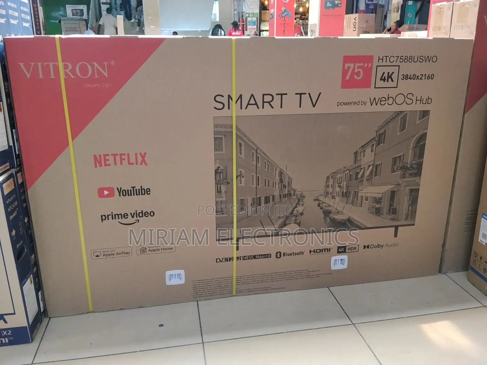 Vitron 4K 75" webOS Smart Android TV of High Quality