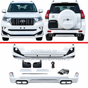 Bumper Lip Front & Rear Kit Toyota Prado 150 2015 Led Type