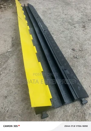 2 Channel Rubber Floor Electrical Cable Protector