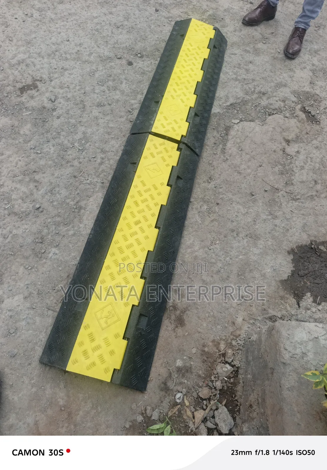 2 Channel Rubber Floor Electrical Cable Protector