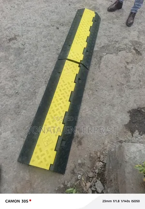 2 Channel Rubber Floor Electrical Cable Protector