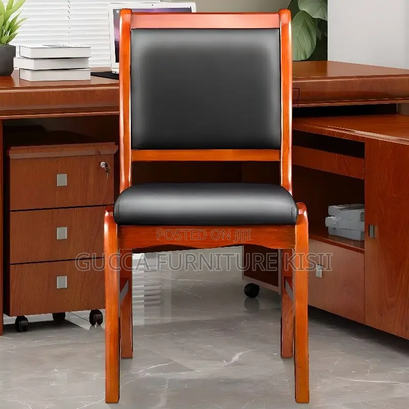 Classy Solid Wood Conference Chair