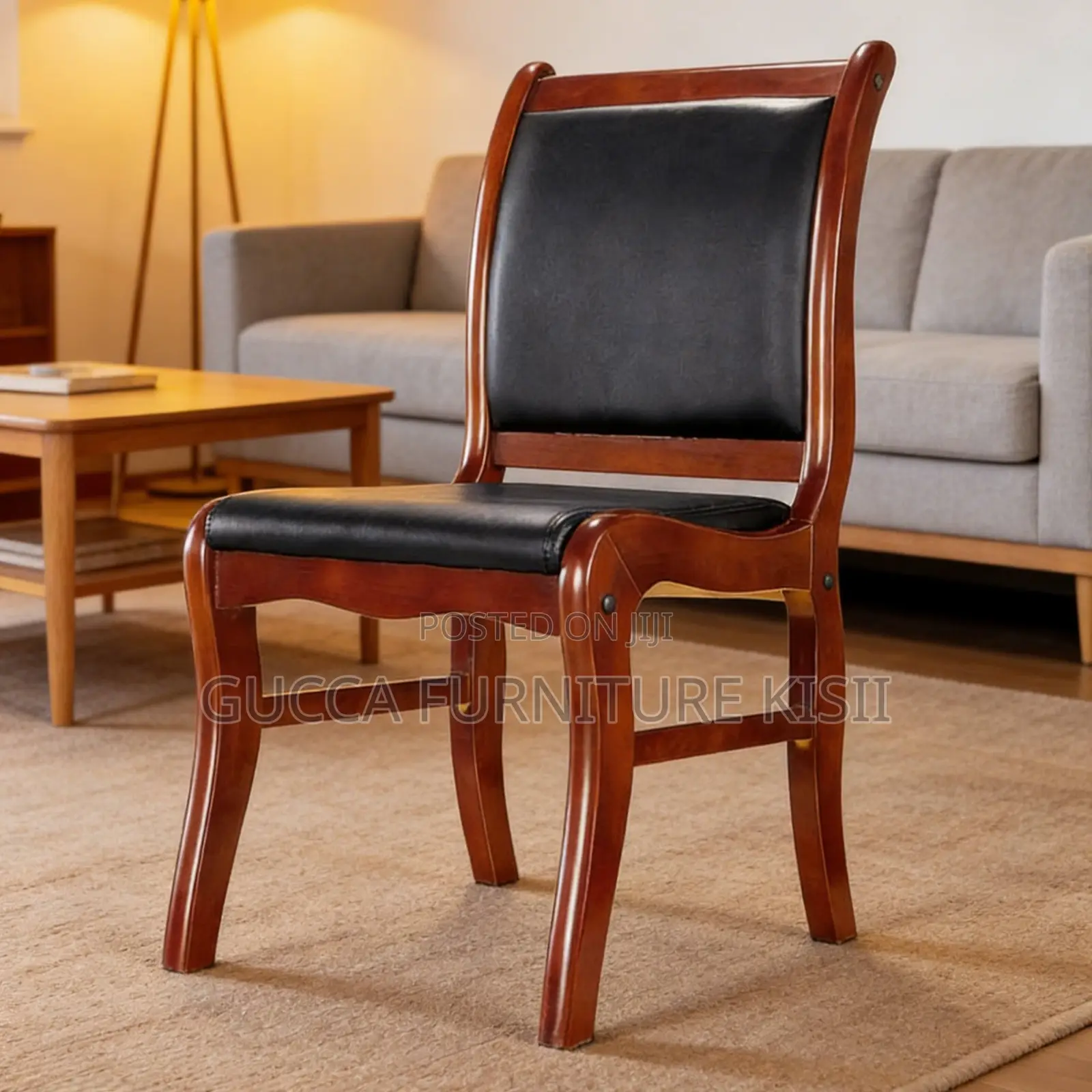 Classy Solid Wood Conference Chair