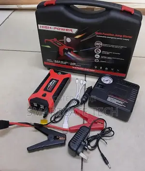 Powerful 99800mAh Car Battery Jump Starter & Air Compressor
