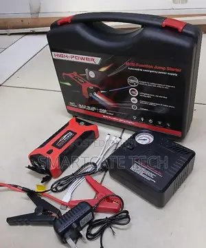 12V Car Jump Starter Kit With Tyre Inflator & LED Light