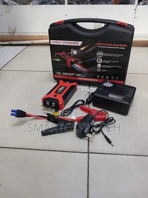 Portable 99800mAh Car Jump Starter With Air Compressor