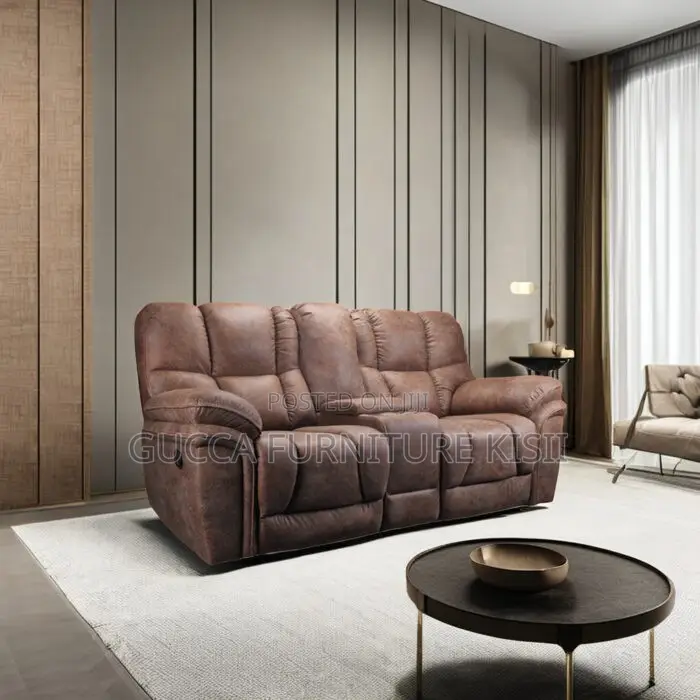 2-Seater Recliner Leather Sofa