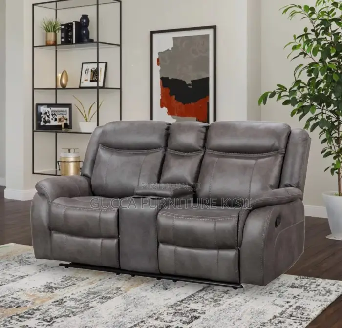2-Seater Recliner Leather Sofa