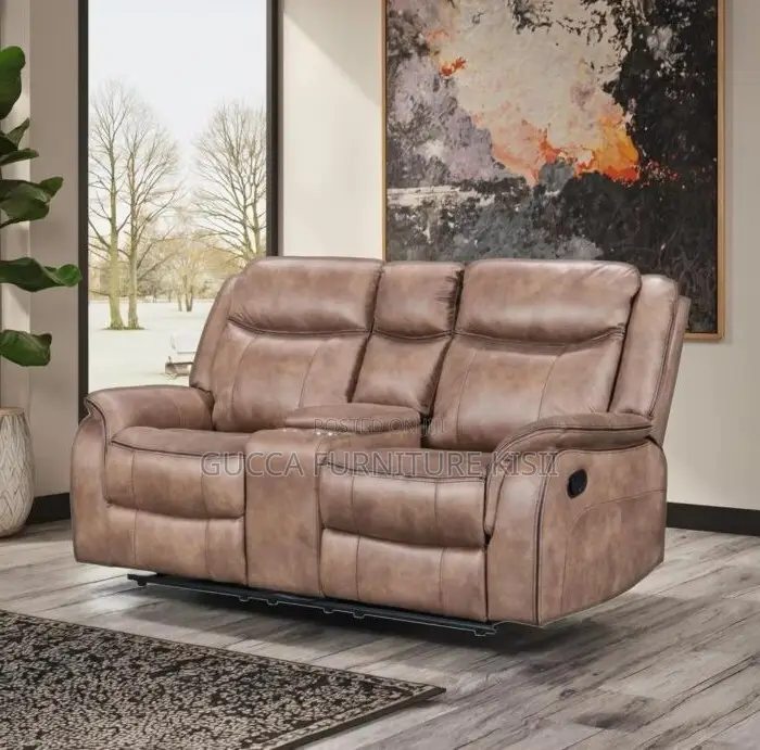 2-Seater Recliner Leather Sofa