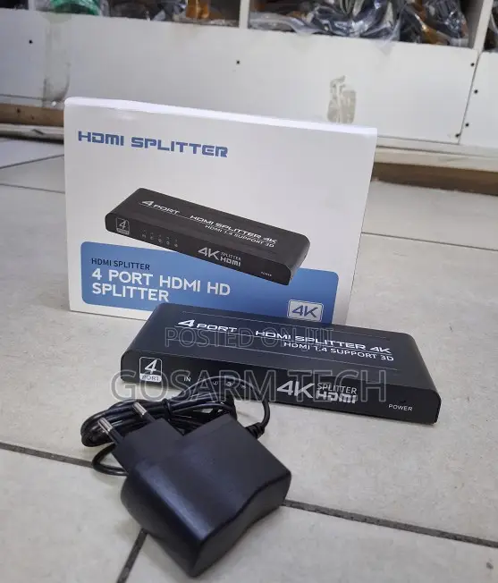 4 Port HDMI Splitter Multi Screen Display