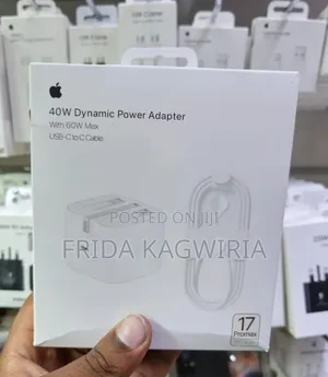 40W Charger for iPhone 17 Pro Max ( 60W Maximum)