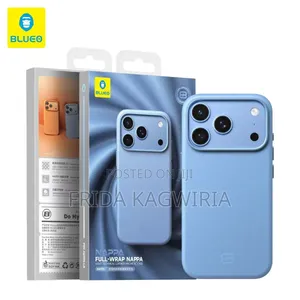 iPhone 18 Pro Max Blueo Leather Magnetic Case