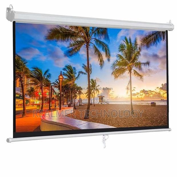 Manual Projector Screen 180 X 180 CMS - main view