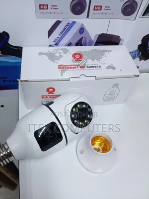V380 Pro PTZ Nanny Camera With Dual Lens Bulb Style Design Indoor Care