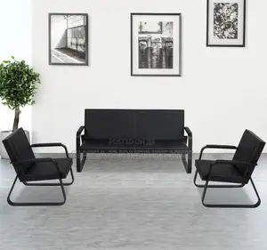 5-Seater Leather Reception Sofa